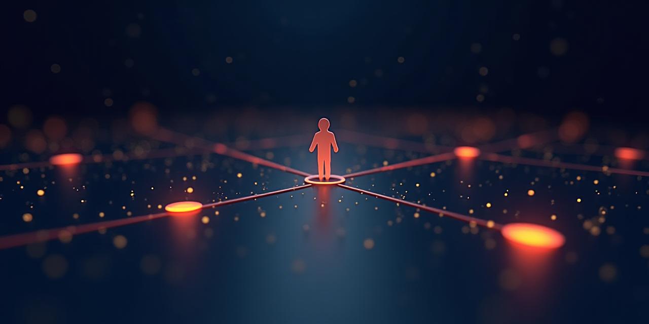 デジタル変革とユーザー体験の融合を象徴する抽象的なイメージ